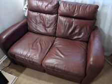 Italsofa brown leather for sale  SUTTON COLDFIELD