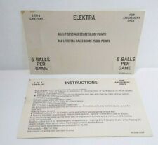 Elektra vintage pinball for sale  Collingswood