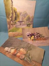 Lot aquarelles paysage d'occasion  Fumel