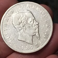5 lire 1875 usato  San Bonifacio