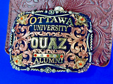 Fivela de cinto estilo troféu Ottawa University OUAZ ex-alunos NOS por Tito's comprar usado  Enviando para Brazil