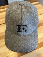 Gorra de béisbol Faribault Lana Mills sombrero lana gris correa de cuero EE. UU., usado segunda mano  Embacar hacia Mexico