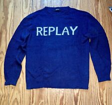 Replay strickpullover blau gebraucht kaufen  Hamburg