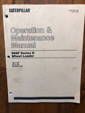 Manual de mantenimiento del operador de cargadora de ruedas Caterpillar 966F serie II, usado segunda mano  Embacar hacia Argentina