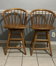 oak swivel bar chairs for sale  Augusta