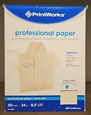 Papel de impressão profissional PrintWorks para currículos letras comerciais laser/inKjet comprar usado  Enviando para Brazil