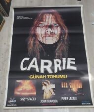Carrie Original Vintage Filme Cinema Cartaz Turco de 1976, Quase Perfeito, Rolado comprar usado  Enviando para Brazil