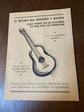 Libro de Instrucciones Método de Guitarra 1945 Perú ~ El Método Guitarra ~ Cesarman PAX segunda mano  Embacar hacia Argentina