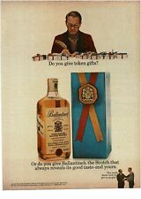 1965 Ballantine's Scotch Whiskey presente de Natal anúncio impresso vintage comprar usado  Enviando para Brazil