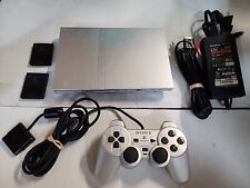 OEM Sony PS2 PlayStation 2 Slim PLATEADO Consola Paquete SCPH-79001 Sistema Slimline segunda mano  Embacar hacia Argentina