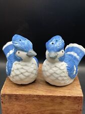 Agitadores de sal e pimenta vintage de porcelana bisque azul pássaro projetado por Albert E Price comprar usado  Enviando para Brazil