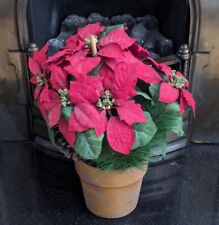Artificial potted poinsettia for sale  ENFIELD