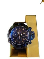 Relógio Invicta masculino 50mm Subaqua Noma III dourado, mostrador azul cronógrafo azul escuro SS  comprar usado  Enviando para Brazil