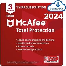Antivirus McAfee Total Protection 2024, 3 dispositivos 1 año clave GLOBAL segunda mano  Embacar hacia Mexico