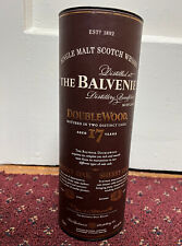 BALVENIE 17 double wood limited edition bottle and tube. discontinued scotch for sale  Shipping to South Africa