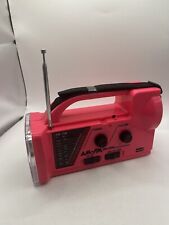 Rádio vintage AM/FM luz flash sirene rosa multiuso som real RP-318 LER comprar usado  Enviando para Brazil