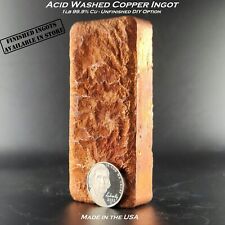 Lingote de cobre hágalo usted mismo 1 libra - 99.9% Cu - lavado con ácido - 1 libra (454 g) peso mínimo segunda mano  Embacar hacia Mexico