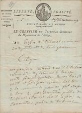 Old paper 1799 d'occasion  Expédié en Belgium