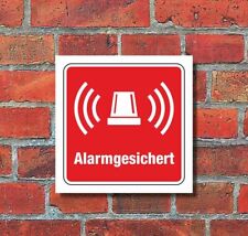 Schild alarmgesichert warnschi gebraucht kaufen  Bad Driburg