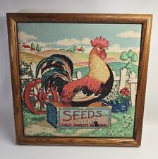 Country rooster fabric for sale  East Lynne