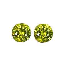 0.37 tcw Pair of Natural Round-cut Green VVS Demantoid Garnets (Russia) for sale  Shipping to South Africa