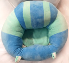 BABY SUPPORT SEAT BLUE BABY SUPPORT SEAT SOFA PLUSH SOFT BLUE GREEN, used for sale  Shipping to South Africa