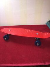 Penny Board Style 17" Mini Cruiser Red Board Del Blue Wheels Skate 110 libras comprar usado  Enviando para Brazil