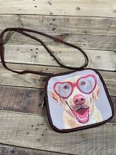 Bolso de mano para perro Ashley M Artist Series 7x8"" gafas de corazón obras de arte mechas deidre segunda mano  Embacar hacia Argentina