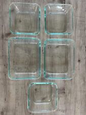 Usado, Conjunto de 5 assadeiras seguras para forno de vidro Pyrex * Fabricadas nos EUA comprar usado  Enviando para Brazil