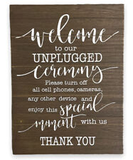 Welcome unplugged wedding for sale  Charlestown