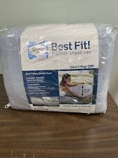 Used, Sealy Best Fit Flannel Sheet Set California King Pearl Blue for sale  Shipping to South Africa