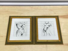 Used, Pieter Coetzee Framed Art Pencil Sketch | Diptych of Nude Woman | 1999 | 13Hx11W for sale  Shipping to South Africa