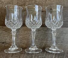 3 taças de cristal Cristal D'Arques Longchamp copos de vinho/água 6,5"" comprar usado  Enviando para Brazil