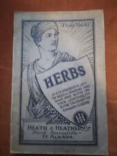 Herbs catalogue 1927. for sale  MIRFIELD