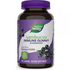 Gomitas inmunes Nature's Way Sambucus, saúco, vitamina C, vitamina D3, zinc, segunda mano  Embacar hacia Argentina
