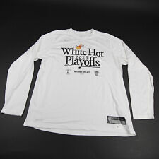 Camisa Miami Heat Nike NBA Auténtica Dri-Fit Mangas Largas Para Hombre Blanca Usada segunda mano  Embacar hacia Argentina