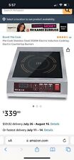 Usado, Cooktop elétrico de indução Mai Cook aço inoxidável 3500W, bancada elétrica  comprar usado  Enviando para Brazil