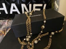 Chanel necklace gold for sale  LONDON