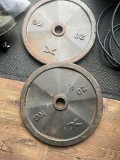 Olympic weights 2x20kg for sale  MALDON