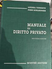 Manuale diritto privato usato  Roma