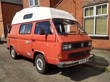 VW T25 1987 High Top 4 berth Campervan, Diesel, with long MOT and solar panel for sale  LEICESTER