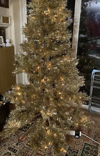 Used, Luxury Christmas Tree Spruce 7ft  Champagne Pre -lit With 400 Lights. Used Twice for sale  MANCHESTER