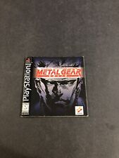 Metal Gear Solid PS1 Manual Black Label com Cartão de Registro, usado comprar usado  Enviando para Brazil