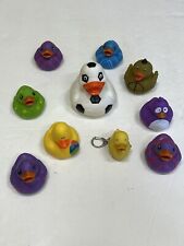 Lot of 10 Rubber Ducks Duckies Variety Assortment Party Favors Novelty Toy, used for sale  Shipping to South Africa