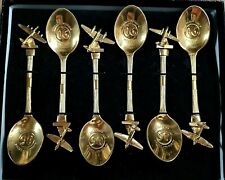 RAF Commemorative Spoons 22ct Gold Plated Limited Edition Of 1,918 Made 90 Years for sale  Shipping to South Africa