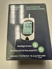 Metene TD-4116 Blood Glucose Monitor Kit, 100 Glucometer Strips, 100 Lancets, used for sale  Shipping to South Africa