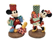 "Candelabros de colección 1995 Disney Mickey & Minnie Mouse ""Navidad en nuestra casa"" 6" segunda mano  Embacar hacia Argentina