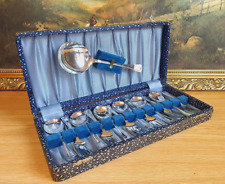 Set of Vintage EPNS Silver Plate Desert spoons and serving spoon in Original Box for sale  Shipping to South Africa