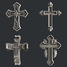 3d STL models for CNC, Artcam, Aspire, relief  set  Cross for sale  Shipping to South Africa