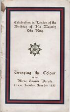 Trooping colour 1933 for sale  GILLINGHAM